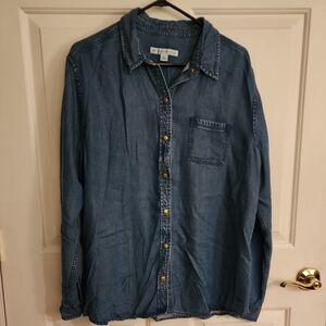 Southern Tide Denim Blue Button Down Shirt